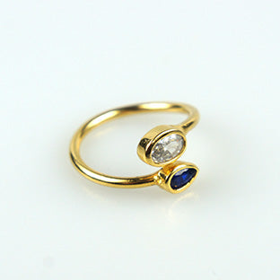 Cadix Stacking Ring Blue Mix