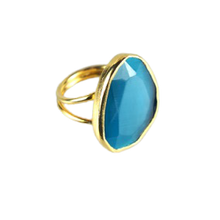 Load image into Gallery viewer, Seville Blue  Cocktail Ring
