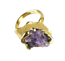 Load image into Gallery viewer, Agata Amethyst Ring
