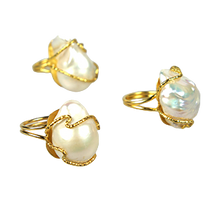 Load image into Gallery viewer, THE PEARL  Cocktail Ring

