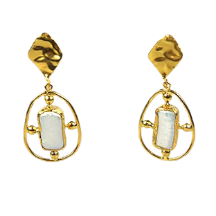 Atelier Gold and Enamel Earrings