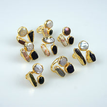 Load image into Gallery viewer, Perla Trio Ring, Black
