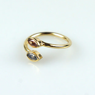 Cadix Stacking Ring Amber Mix