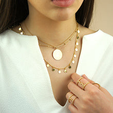 Load image into Gallery viewer, Gold Poppe choker necklace
