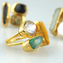 Load image into Gallery viewer, Perla Trio Ring, Green
