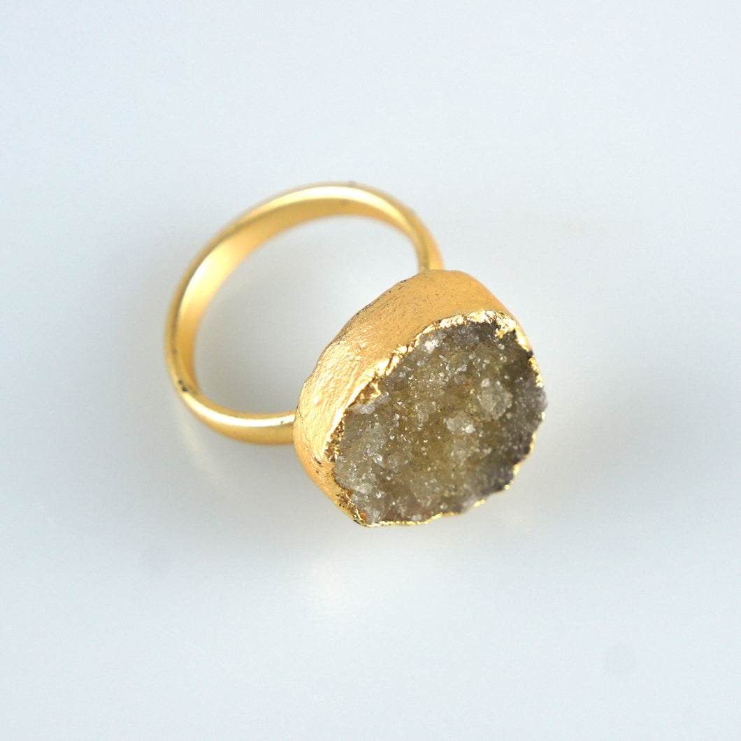 Natural Druzy Ring