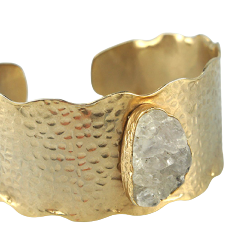 Hammered Gold Cuff