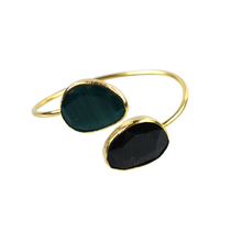Load image into Gallery viewer, Emerald &amp; Black Seville Bracelet
