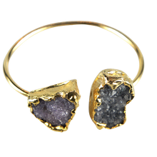 Load image into Gallery viewer, Agata Double Amethyst Bracelet
