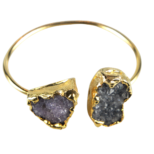 Agata Double Amethyst Bracelet