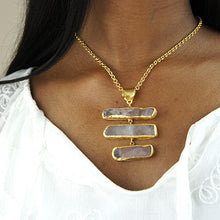 Load image into Gallery viewer, Purple Jade Triple Pendant
