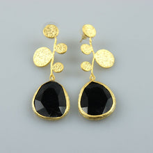 Load image into Gallery viewer, Seville Black Blossom Earrings
