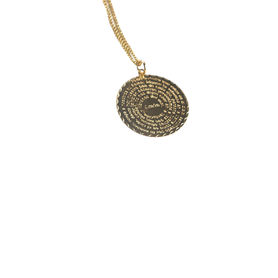 Gold Poppe choker necklace