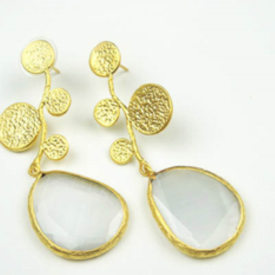 Seville White Blossom Earrings