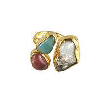 Load image into Gallery viewer, Perla Trio Ring, Blue
