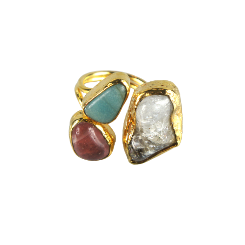 Perla Trio Ring, Blue